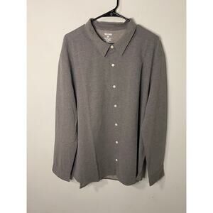 New True Classic Men's Long Sleeve Oxford Shirt, Faded Black Size 2XL